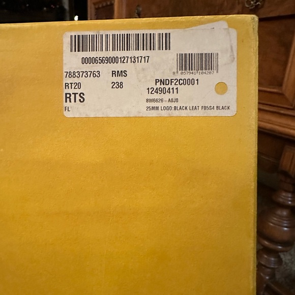 Fendi thigh high sock boots. Flats. Size 36 1/2. Logo black leather F0554 25 mm. - Picture 7 of 15